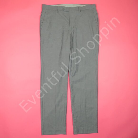 Michael Kors Dress Pants Mens 34 Gray Twill Washable Monroe New - Picture 2 of 6